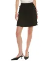 Helmut Lang Tie Pleat Skirt In Black
