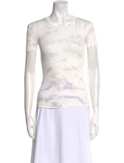 Pre-owned Helmut Lang Tie-dye Print Crew Neck T-shirt W/ Tags In Multi