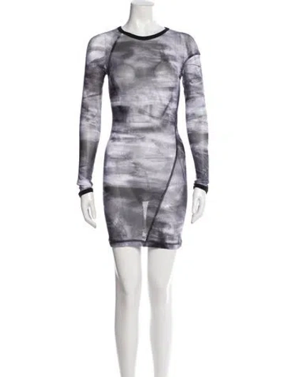 Pre-owned Helmut Lang Tie-dye Print Mini Dress In Multi