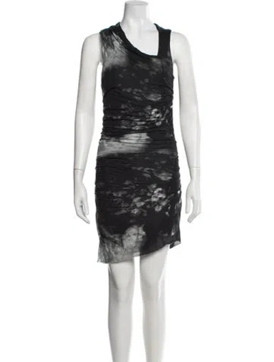 Pre-owned Helmut Lang Tie-dye Print Mini Dress In Multi