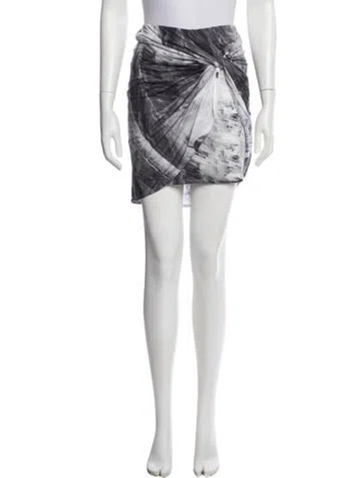 Pre-owned Helmut Lang Tie-dye Print Mini Skirt In Multi