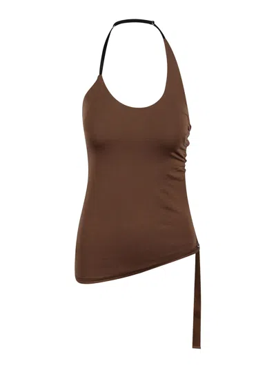 Helmut Lang Top Wind Harness In Brown
