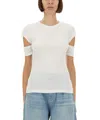 Helmut Lang Slash Shrunken T.sof In White