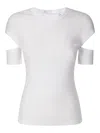 Helmut Lang Slash Shrunken T.sof In Beige
