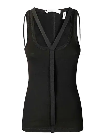 Helmut Lang Strap Racer Tank In Black