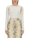 Helmut Lang Long-sleeved Cut-out Top With Edgy Silhouette