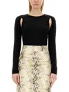 Helmut Lang Women's Top Cut Out Top In Black