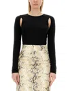 Helmut Lang Women's Top Cut Out Top In Black