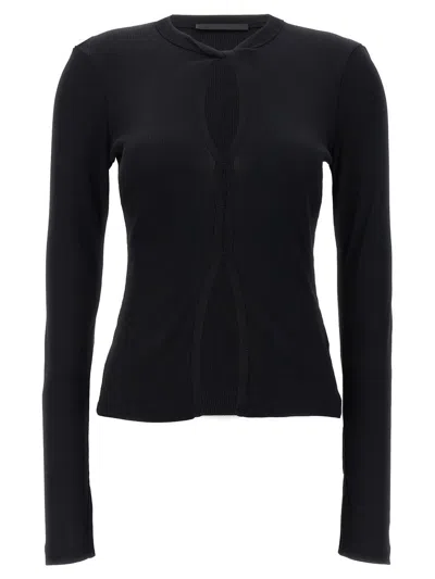 Helmut Lang Top Cut Out In Black