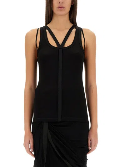 Helmut Lang Pima Cotton And Modal-blend Jersey Tank In Black