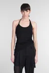 Helmut Lang Topwear In Black Wool And Polyester