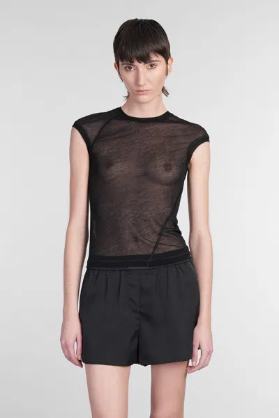Helmut Lang Topwear In Black Cotton