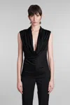 Helmut Lang Women's Sleeveless Cowl Neck Top In Black
