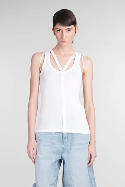 HELMUT LANG TOPWEAR IN WHITE COTTON