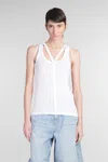 Helmut Lang Strap Racer Tank In White