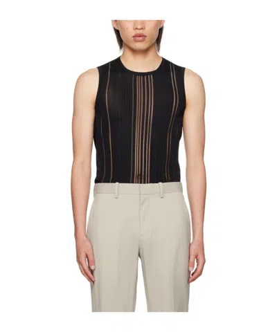 Helmut Lang Translucent Design Vest In Black