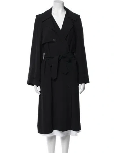 Pre-owned Helmut Lang Trench Coat In Black