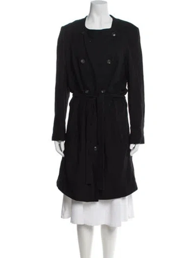 Pre-owned Helmut Lang Trench Coat In Gray