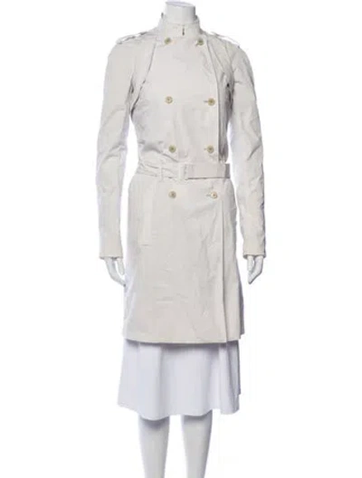 Pre-owned Helmut Lang Trench Coat In Grey