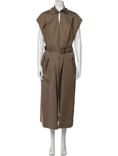 Pre-owned Helmut Lang Trench Coat In Neutral