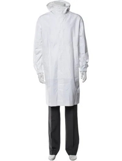 Pre-owned Helmut Lang Trench Coat In White