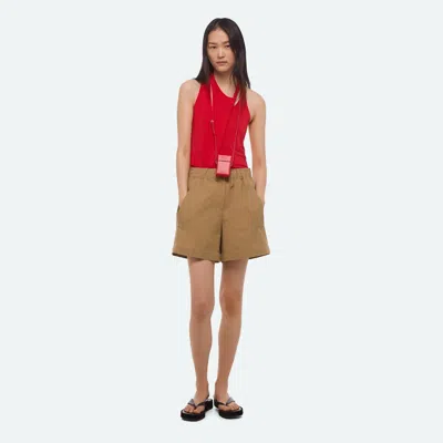 Helmut Lang Trench Pull-on Short In Brown