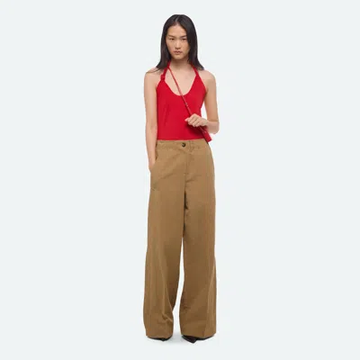 Helmut Lang Trench Pull-on Trouser In Brown