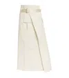 Helmut Lang Trench Wrap Skirt In Beige