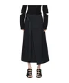 Helmut Lang Trench Wrap Skirt In Black