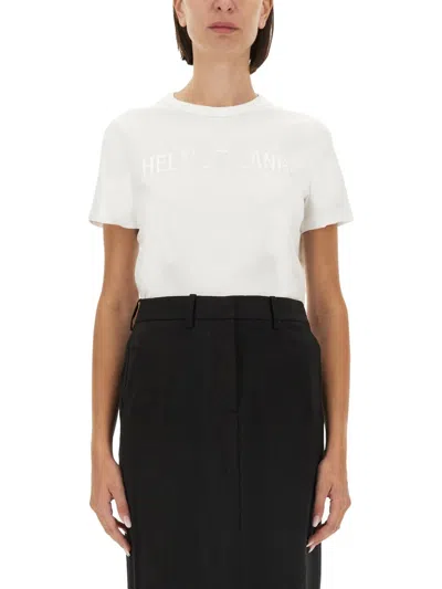 Helmut Lang T-shirt With Logo In White
