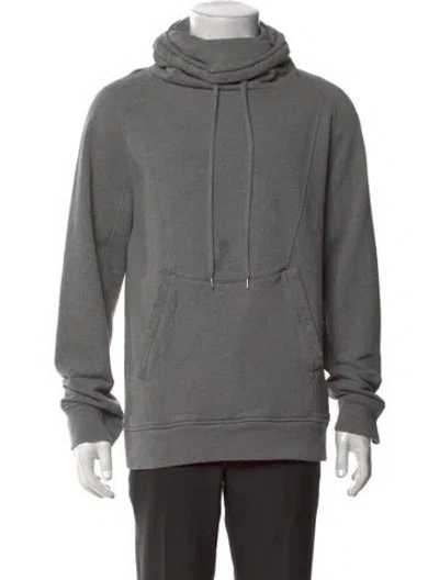 Pre-owned Helmut Lang Turtleneck Long Sleeve Hoodie In Gray