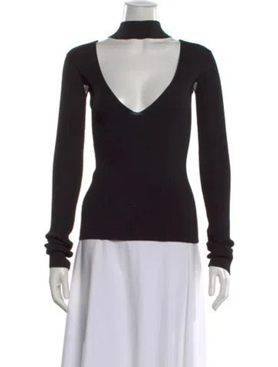 Pre-owned Helmut Lang Turtleneck Long Sleeve Sweatshirt In Black