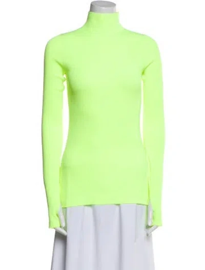 Pre-owned Helmut Lang Turtleneck Long Sleeve Sweatshirt In Green