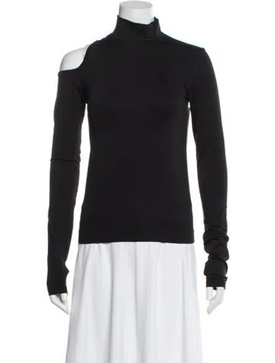 Pre-owned Helmut Lang Turtleneck Long Sleeve Top In Gray