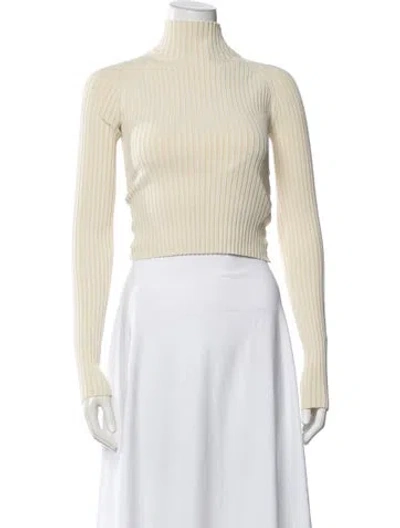 Pre-owned Helmut Lang Turtleneck Long Sleeve Top In Neutral