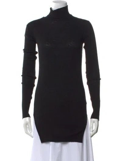 Pre-owned Helmut Lang Turtleneck Long Sleeve Tunic In Black