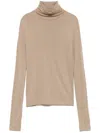 Helmut Lang Turtleneck Sweater In Neutrals