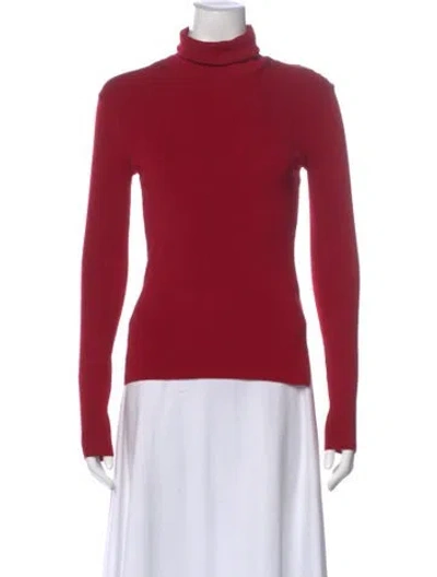 Pre-owned Helmut Lang Turtleneck Sweater In Red
