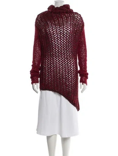 Pre-owned Helmut Lang Turtleneck Sweater In Red