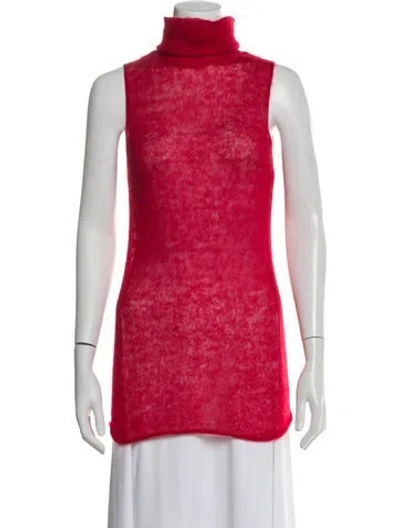 Pre-owned Helmut Lang Turtleneck Sweater In Red