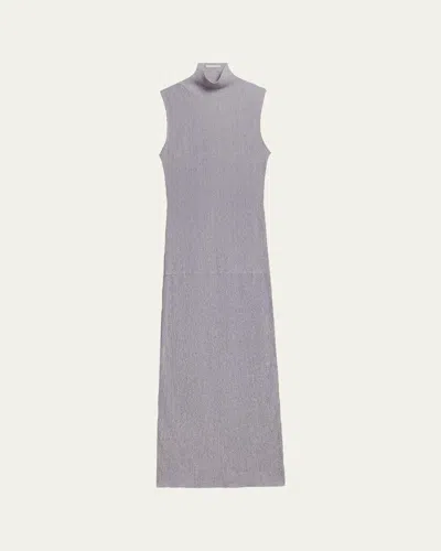 Helmut Lang Turtleneck Tank Dress In Gray