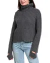Helmut Lang Turtleneck Wool-blend Sweater In Gray