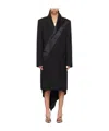 Helmut Lang Tuxedo Long-sleeved Coat In Black