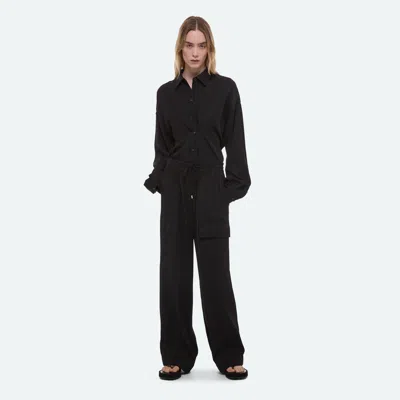 Helmut Lang Twill Cargo Pants In Black