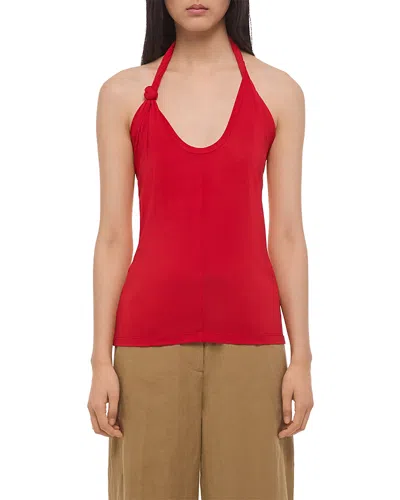 Helmut Lang Twist Dancer Top In Red