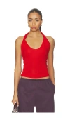 Helmut Lang Twisted Dancer Top In Red