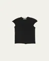 Helmut Lang Twisted Crewneck Top In Black