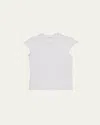 Helmut Lang Cropped Twisted Tee In Optic White - C7j