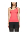 Helmut Lang Twisted One-shoulder Tank Top In Pink