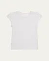 Helmut Lang Twisted Sheer Crewneck Top In White